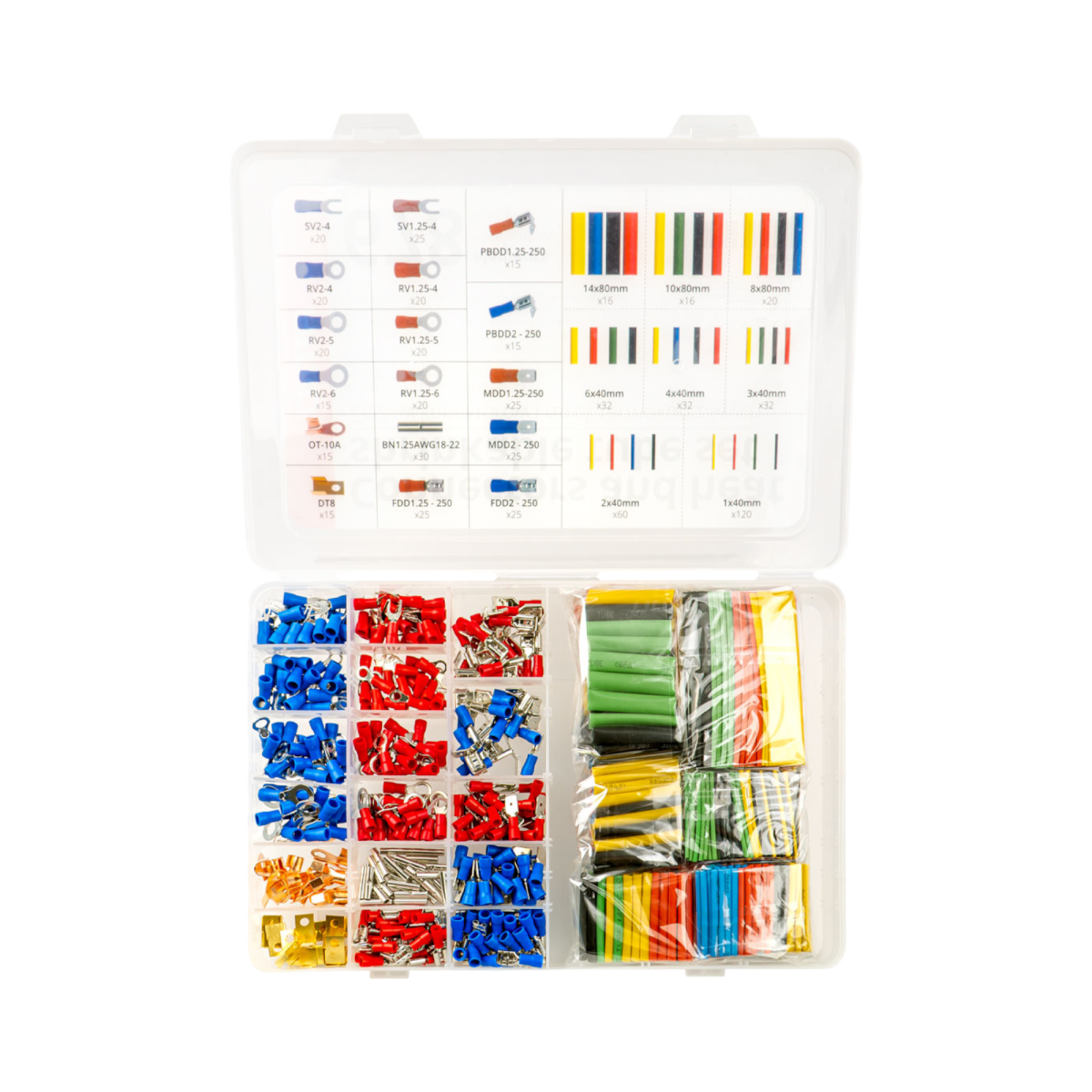 AMIO Juego de Tubos Termorretráctiles en caja