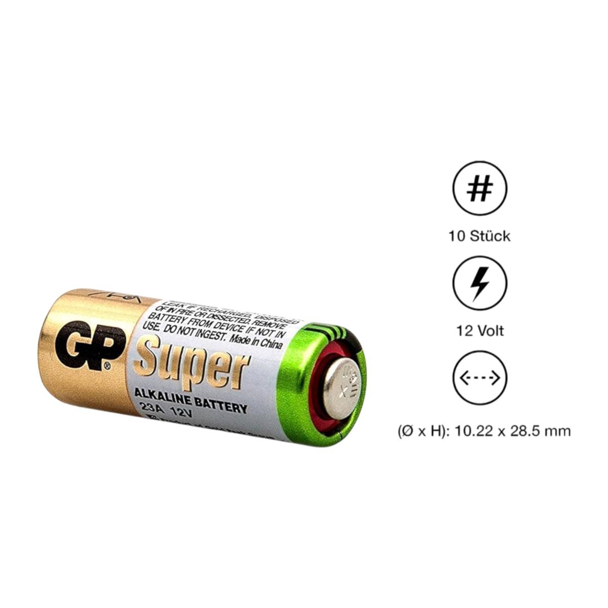 Bateria 12V Mando B GP23A BOLSA de 10