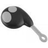 COBRA Mando a distancia 2 botones alta seguridad (Negro con botones grises)
