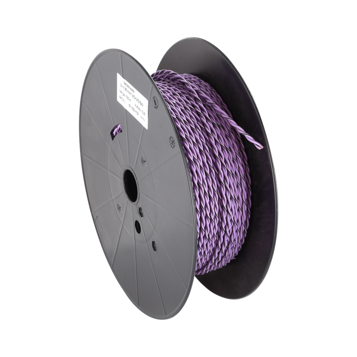 Cable Altavoz  2 x 2,5  RIZADO mm Violeta/Negro