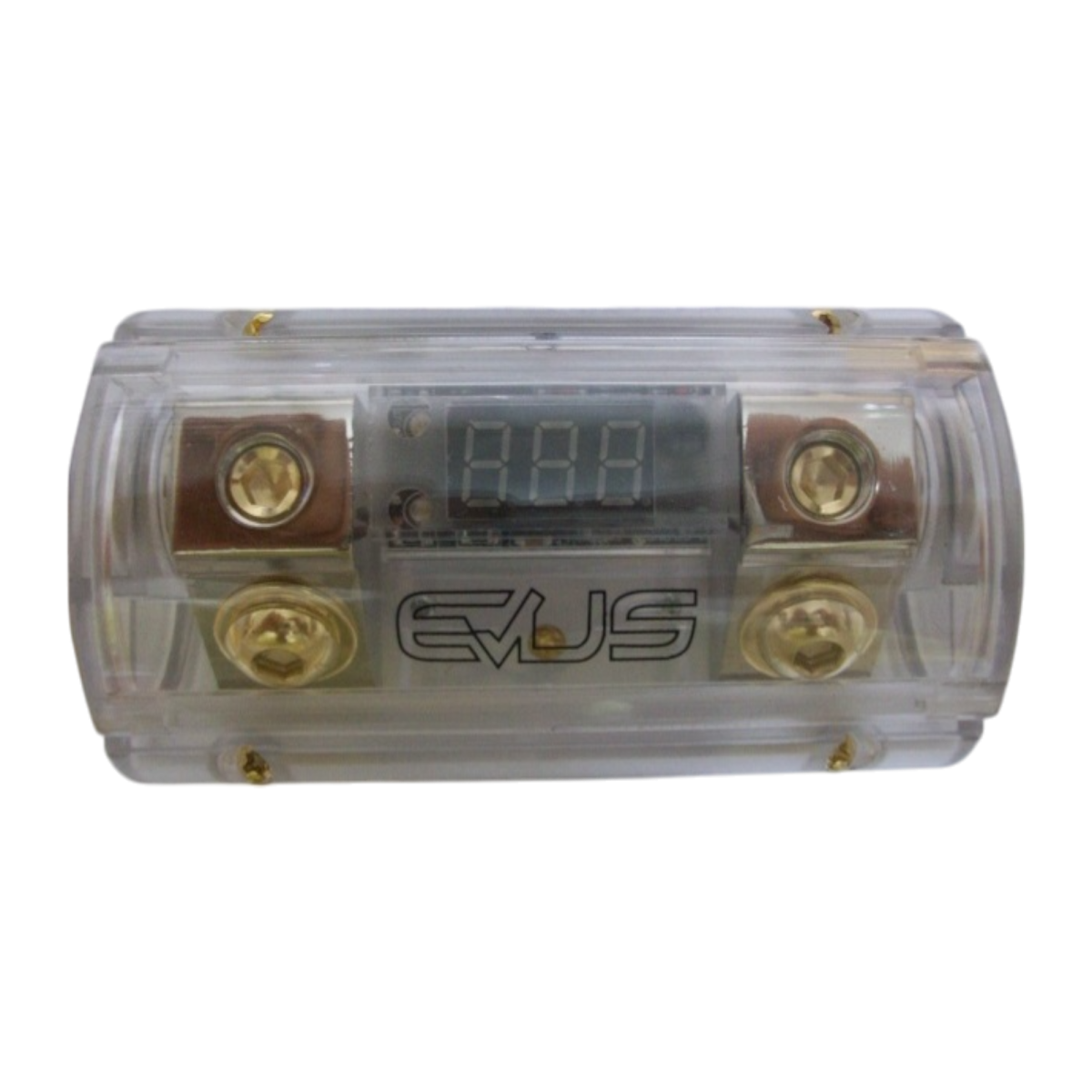 Distribuidor porta fusible de Plata con Voltímetro