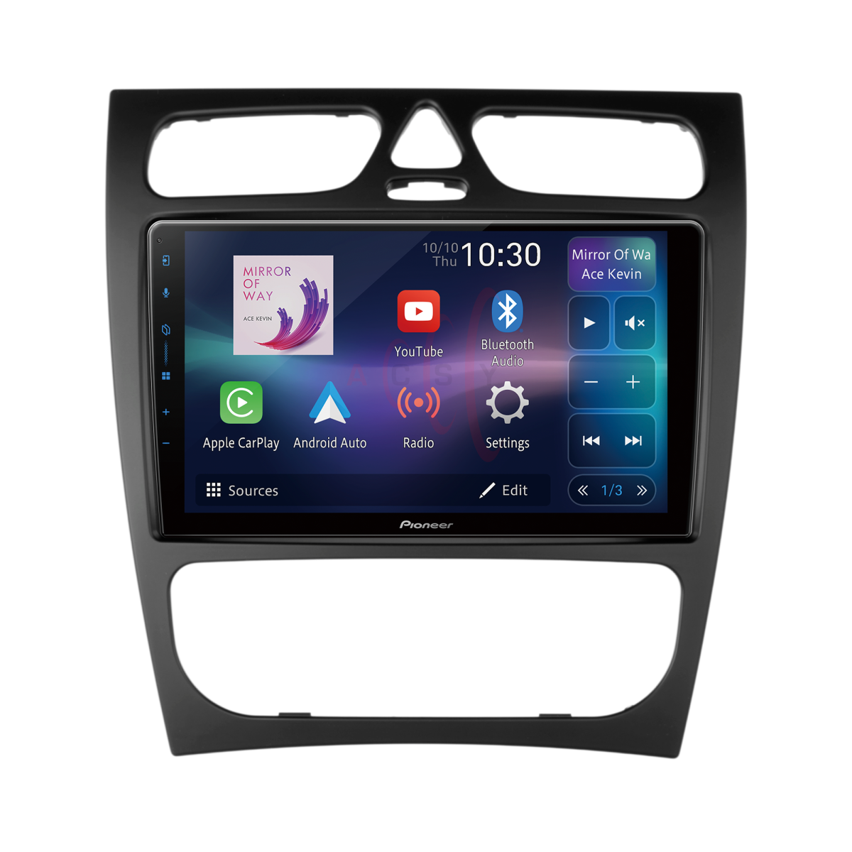 Pioneer SPH-PF97BT Mercedes Clase C W203