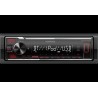 KENWOOD KMM-BT206 Receptor Digital Media iPod/USB - Bluetooth - aux - chasis red