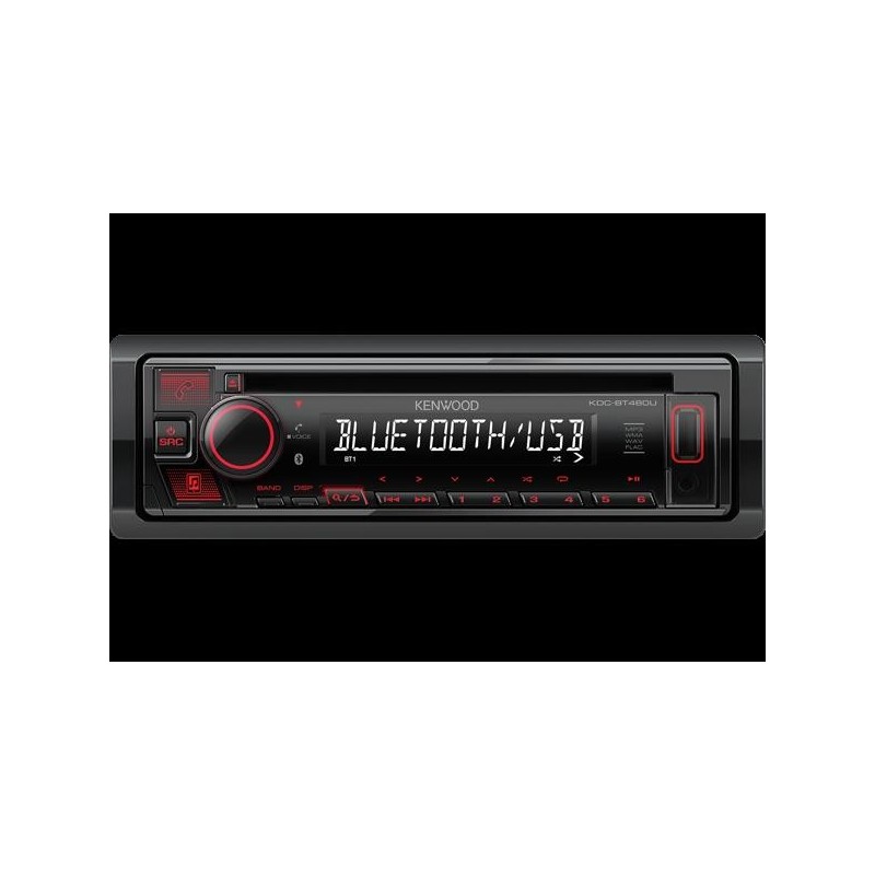 KENWOOD KDC-BT440U Radio CD - Bluetooth - USB - Android - 1 salida RCA iluminaci
